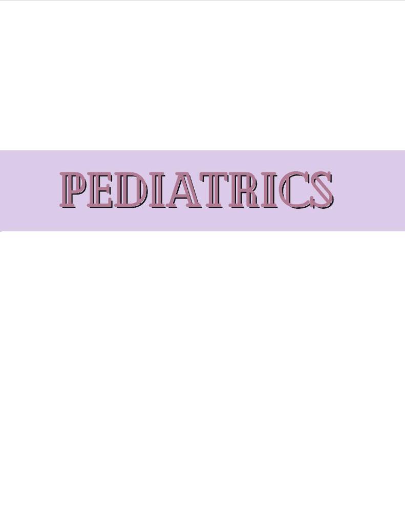 Pediatrics Bundle