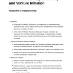 Entrepreneurship and Venture Initiation (MGMT 160) final review