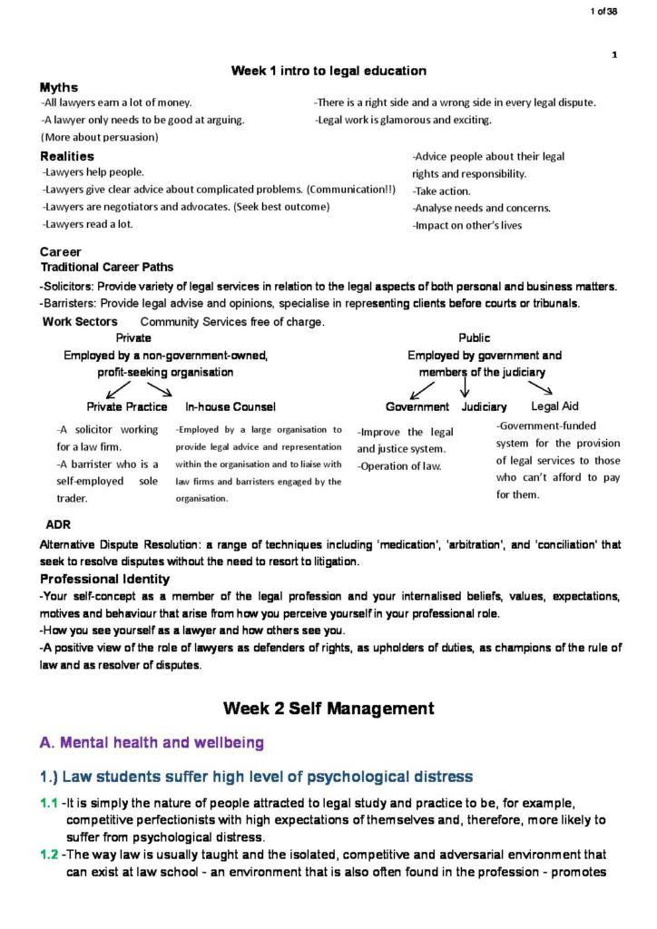 Legal Foundations B (LAWS11-106) lecture notes