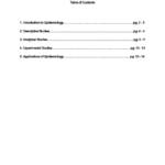 Epidemiology and Biostatistics 1 (HSH205) notes