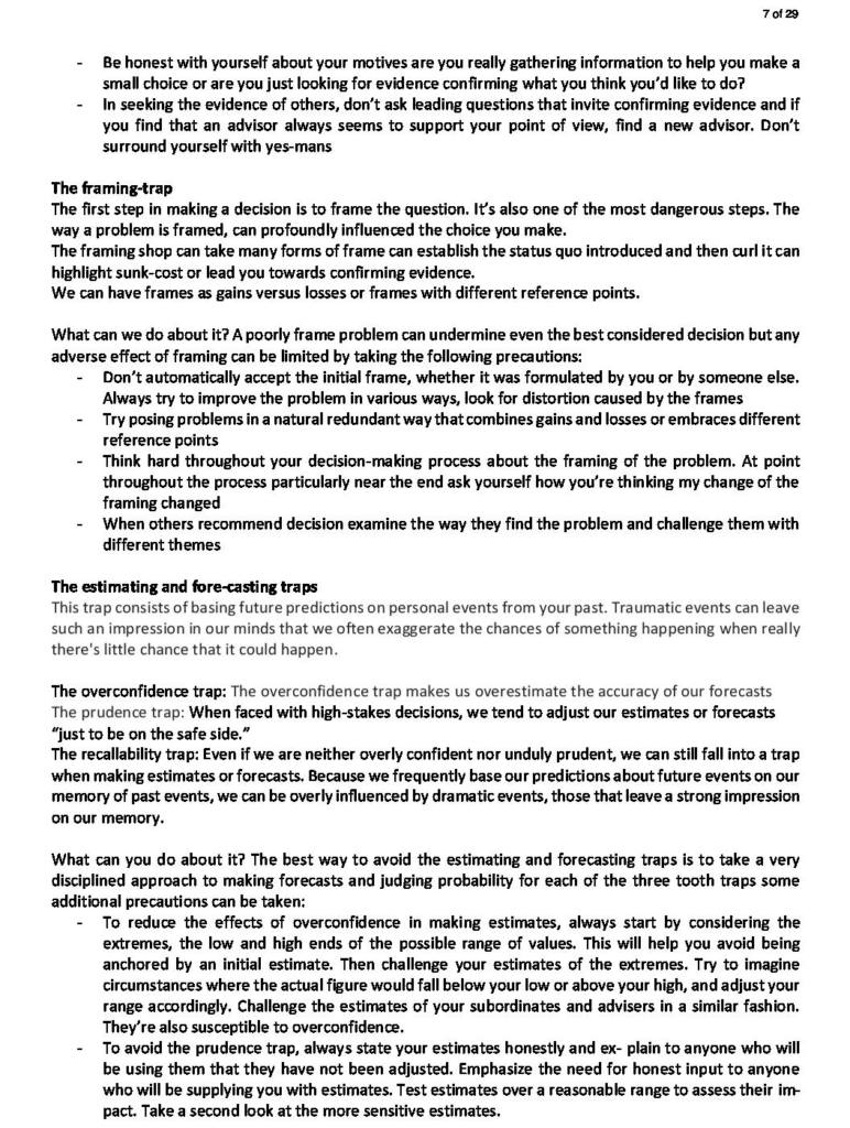 Organisational Behaviour (BUSI97087) readings summary notes