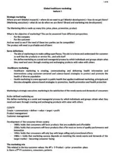 Global Healthcare Marketing (BUSI97098) lecture notes