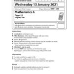Edexcel International GCSE Mathematics A (2021 January) Paper 2H