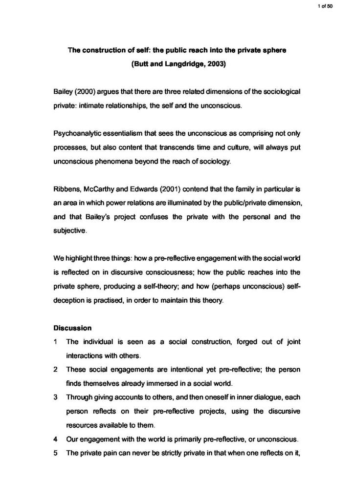 Social Psychology (CLPS11057) reading notes