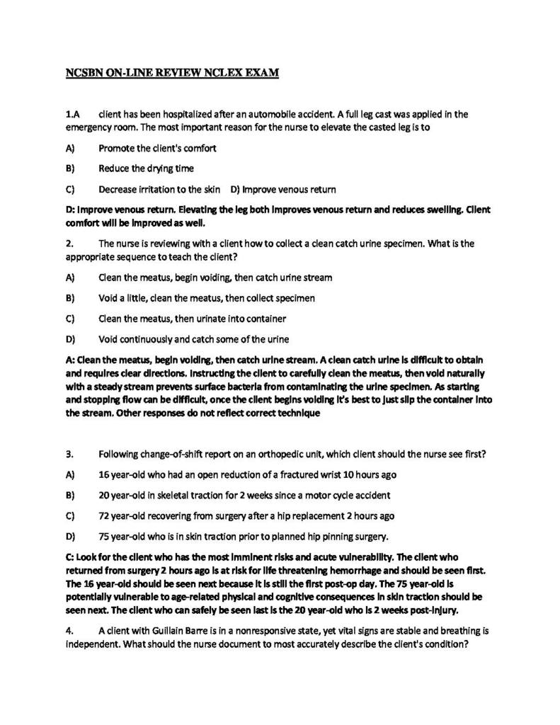 NCSBN NCLEX-RN Online exam review