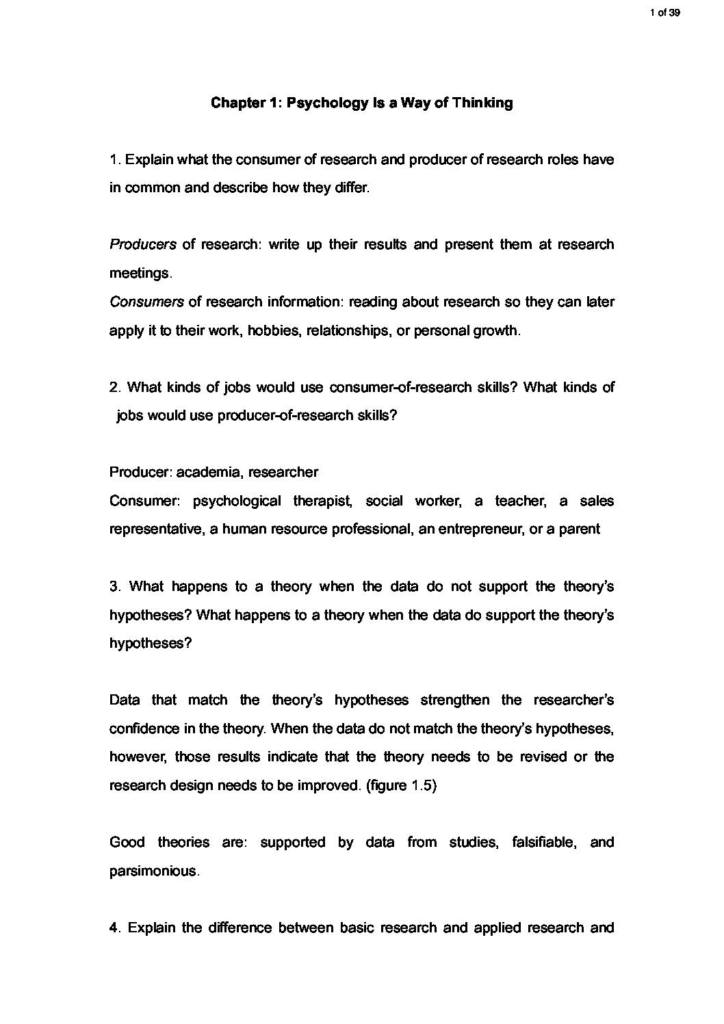 Research Methods in Applied Psychology (RMAP) textbook summary