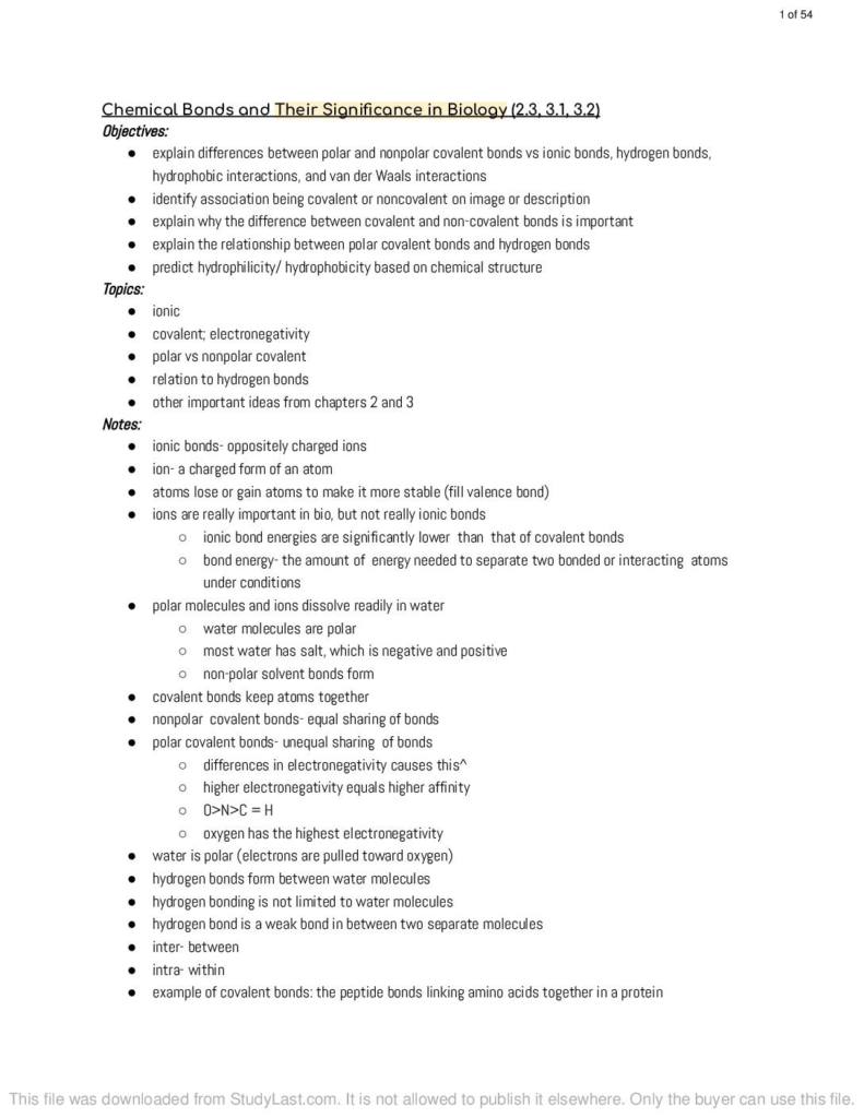 Introduction to Biology with Laboratory (BIOL 2100) lecture notes
