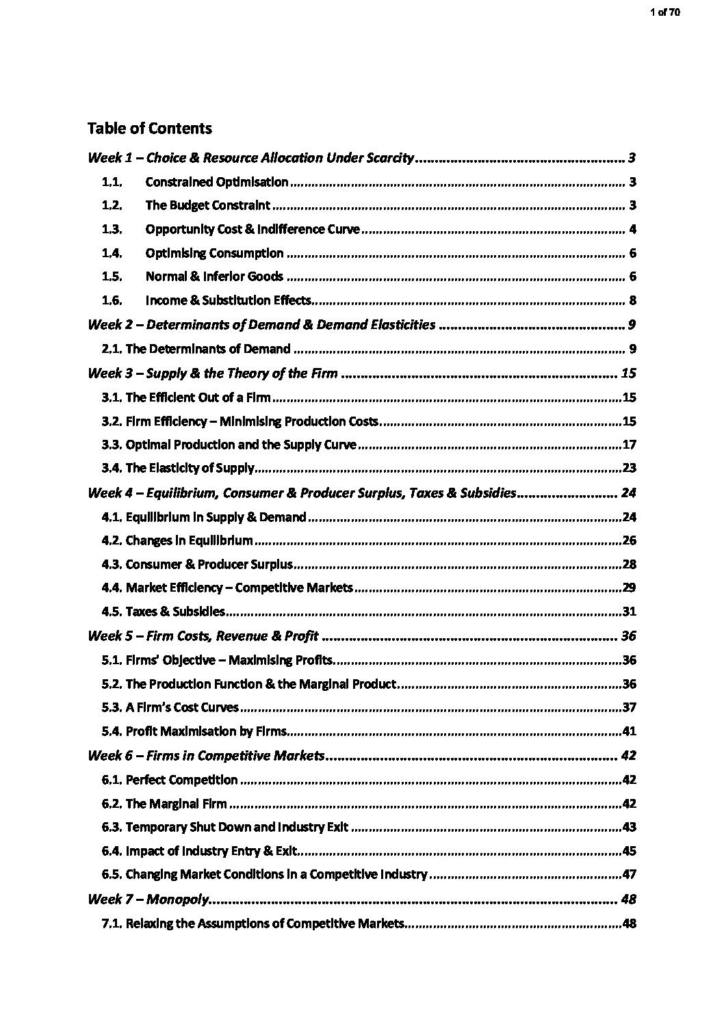 Introduction to Economics for Managers (ECON224) lecture notes