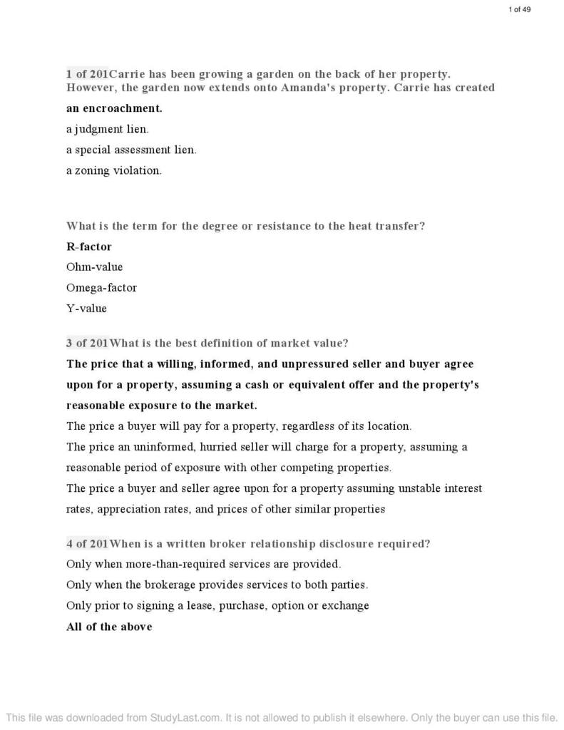 Oklahoma Real Estate Pre‑License final reviewer