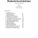 Physics for the Life Sciences I (PHYSICS 135) course notes