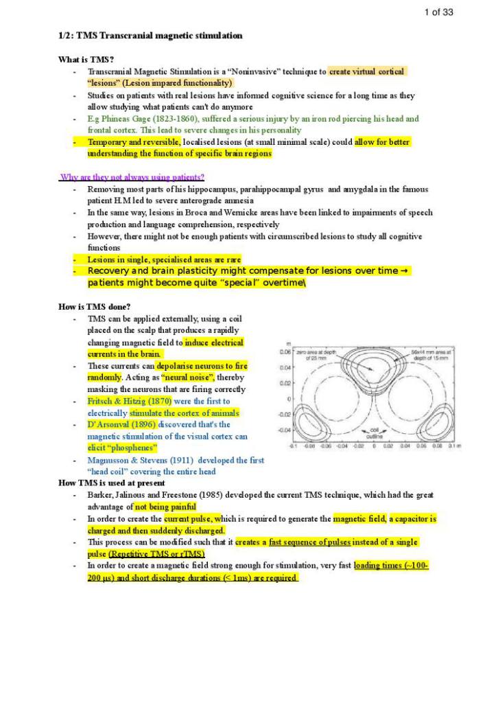 Biological Psychology (PSYC20006) lecture notes