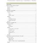 French for Travellers (FREN1000) HD notes
