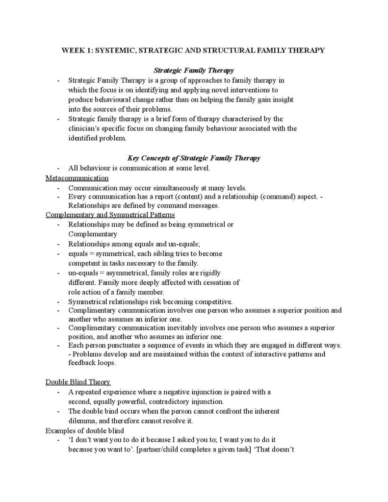 COU381 Developmental and Family Counselling Complete Course Notes