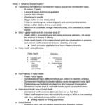 Introduction to Global Health (SAR HS 325) exam notes