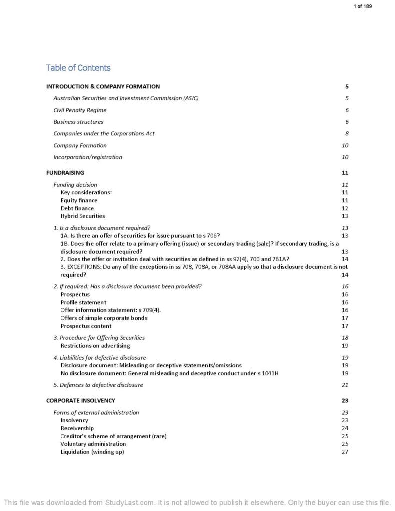 Corporations Law LAWS2014 Scaffold Full Notes StudyLast corporations-law-laws2014-scaffold-full-notes-studylast