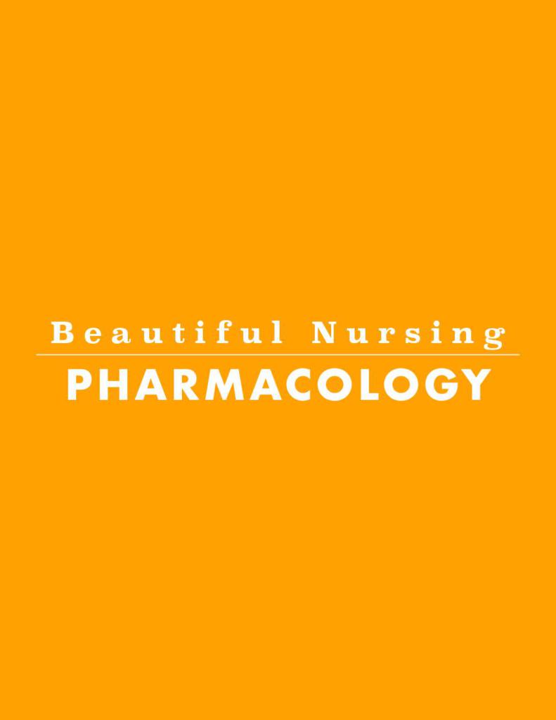 Pharmacology: Nursing School study notes bundle
