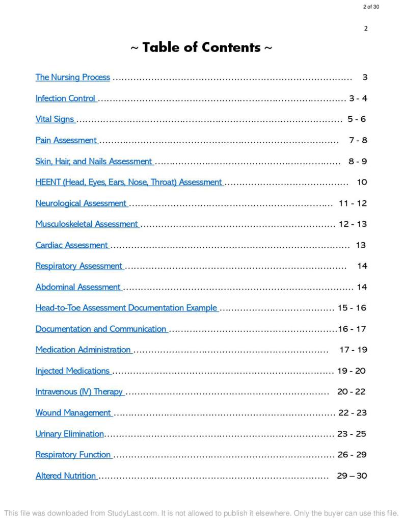 Health Assessment and Interventions (NURS 3405) study notes
