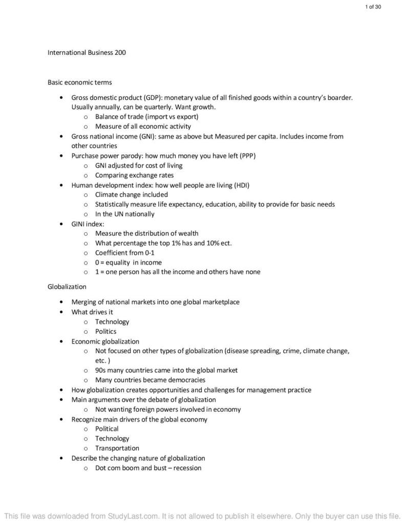 Exam Revision Notes Studylast