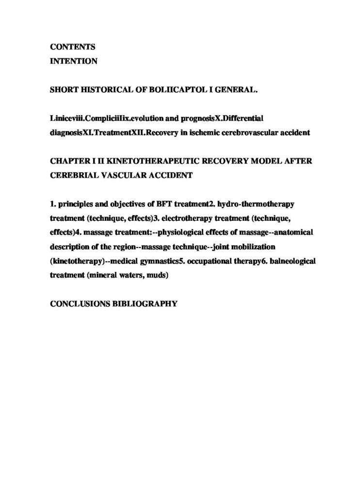 Balneophysiotherapeutic Recovery Methods after the Vascular Accident