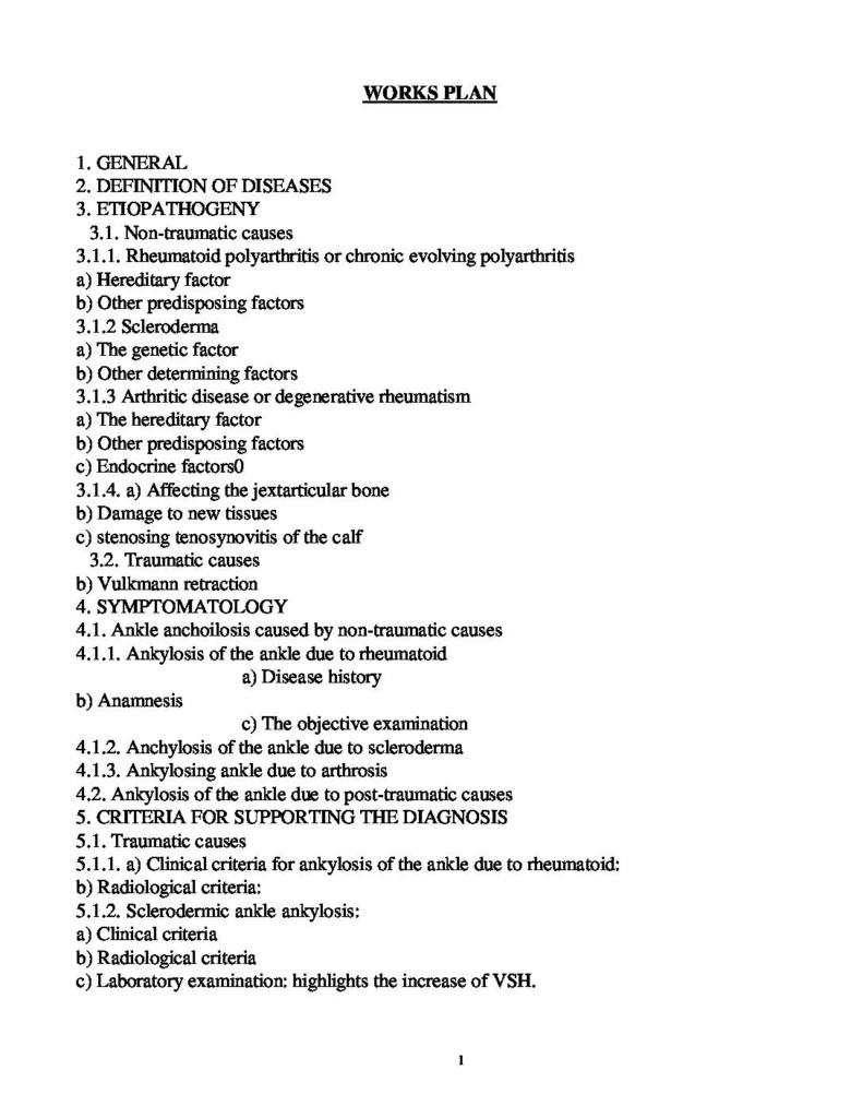 Balneophysiotherapeutic Recovery Methods in Ankylosis of the Ankle