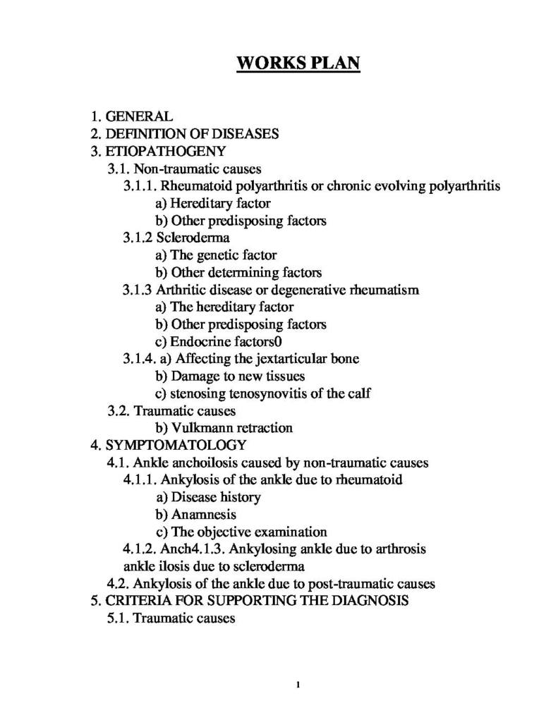 Balneophysiotherapy Treatment in in Ankylosis of the Ankle
