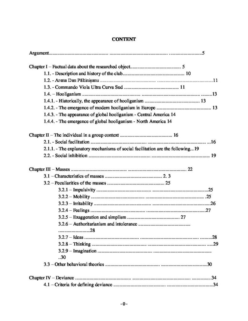 Hooliganism in Football chapter notes