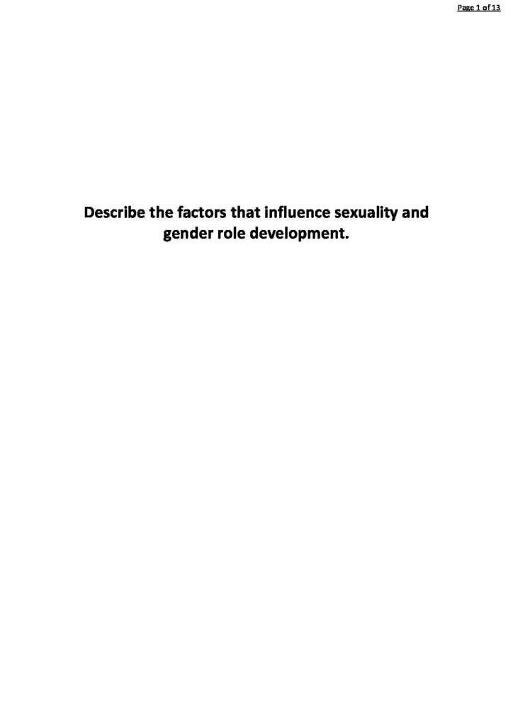 Developmental Psychology (PSYC318) exam notes