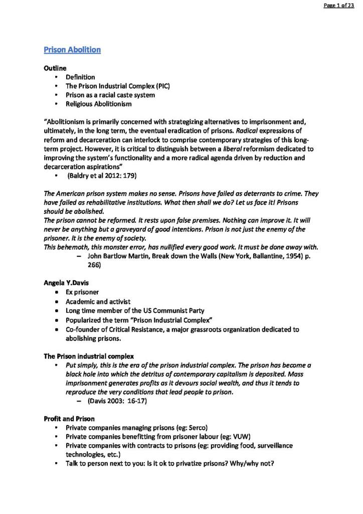 Gender, Crime and Justice (GEND210) notes