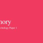 AQA Psychology Memory (AO1 & AO3) notes