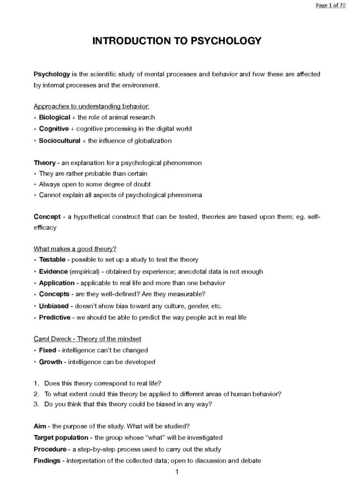 IB Psychology HL Research Methods, Biological and Cognitive approach notes