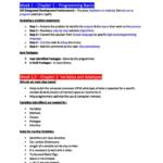 Fundamentals of Programming (CIS 1403) summary notes