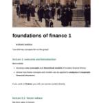Foundations of Finance A (BMAN23000A) complete notes