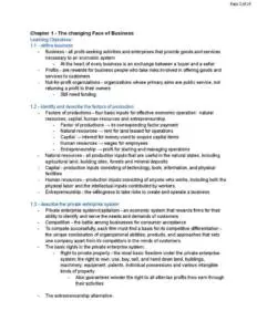 Introduction to Management (RSM100H1) chapter summary notes