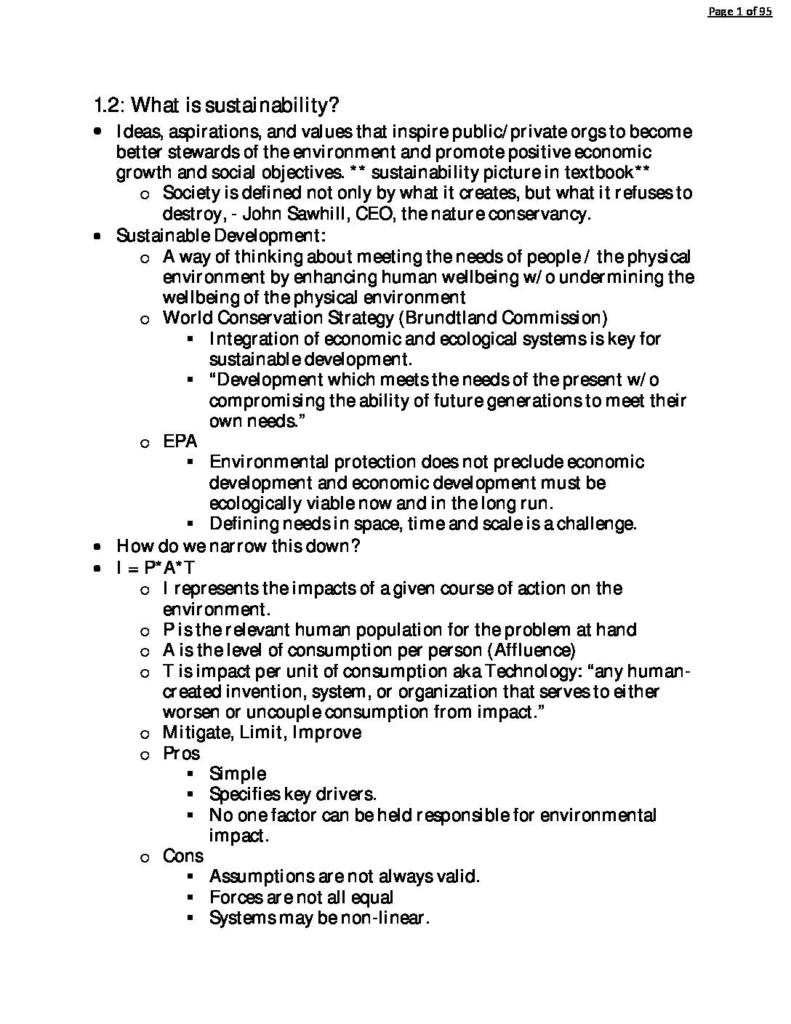 Resources, Society, and the Environment (GEOG 1125) textbook and lecture notes