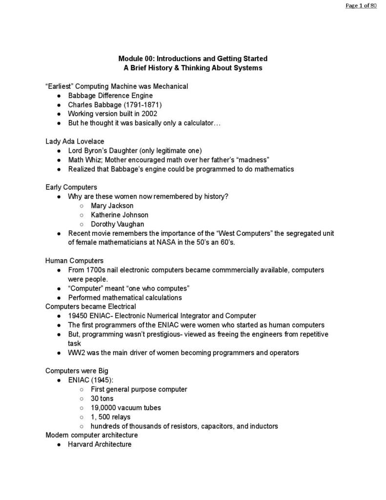 Technologies, Infrastructure and Architecture (INST346) Fall course notes
