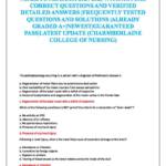 NR283 Pathophysiology Final Exam questions and correct answers