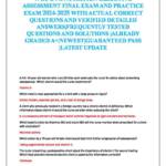 WGU Nutritional Science (D440) assessment exam questions & answers