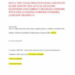 HCCA CHC Exam Guide 2024 with 500+ Q&A with explanations