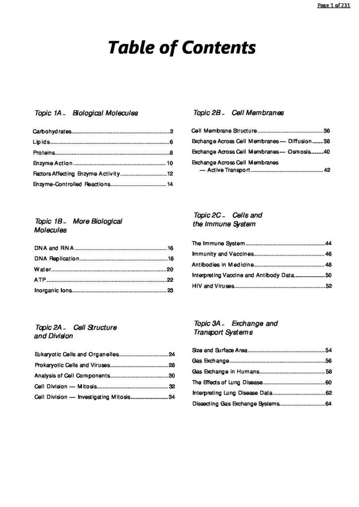 A-Level Biology (AQA) complete revision & practice notes