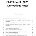 CFA® Level I (2025) Derivatives notes