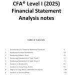 CFA® Level I (2025) Financial Statement Analysis notes