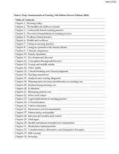 Fundamentals of Nursing 11th Edition Potter, Perry, Stockert & Hall Test Bank
