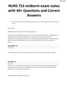 NURS 753 midterm exam notes