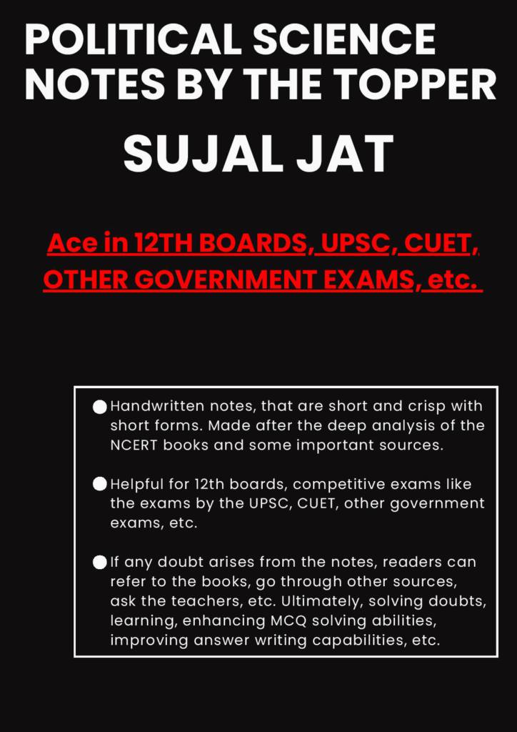 Political Science Notes By The Topper