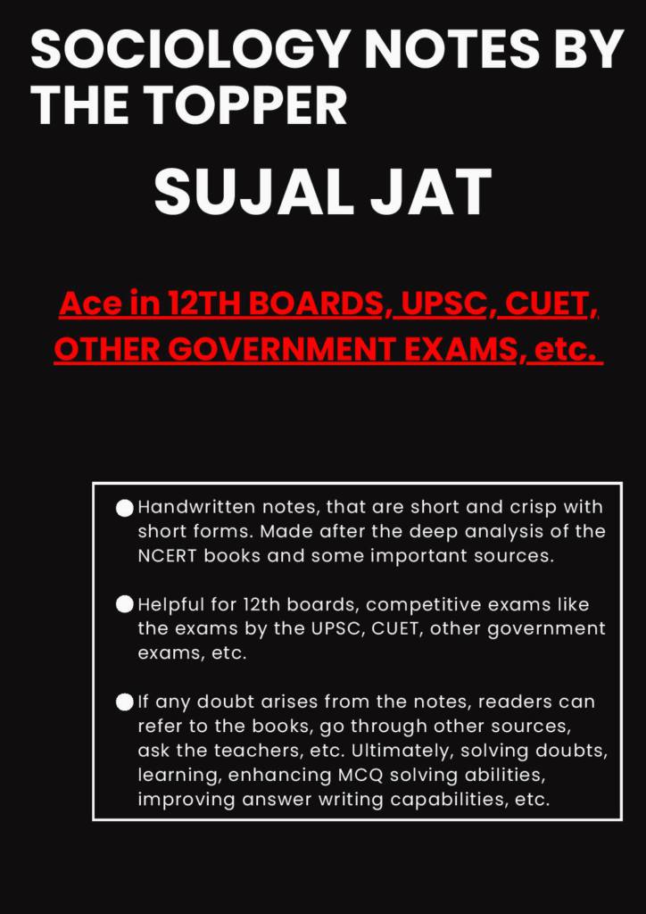 Sociology Notes By The Topper