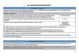 Contract Law (LL142) PQ table notes