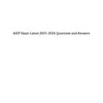 AHIP Exam Latest 2025-2026 Questions and Answers